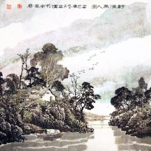 蒼鬱之景，山水畫