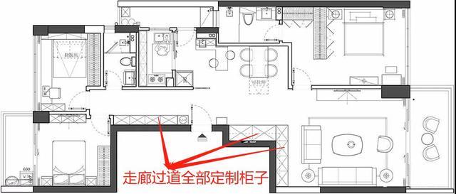 人人嫌棄的長走廊戶型，經他“精打細算”改造後，不浪費1寸空間